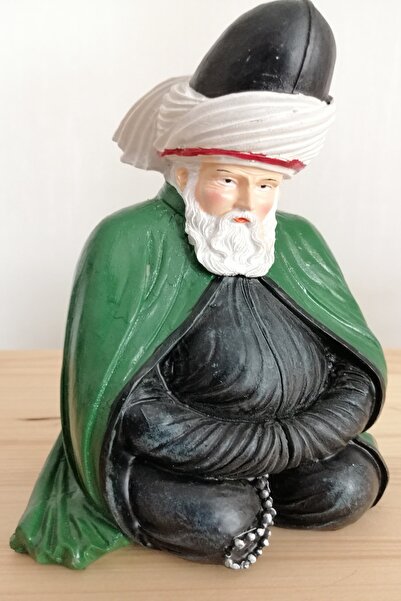 TRQZ Dekoratif Tamamen El Yapımı Seramik Semazen