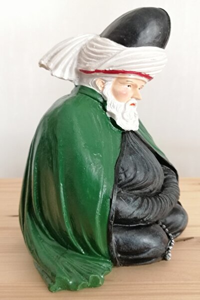 TRQZ Dekoratif Tamamen El Yapımı Seramik Semazen