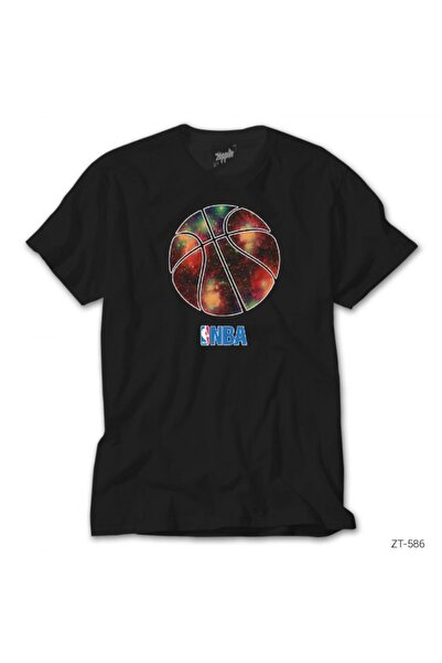 Zepplin Giyim Tricou negru NBA Galaxy