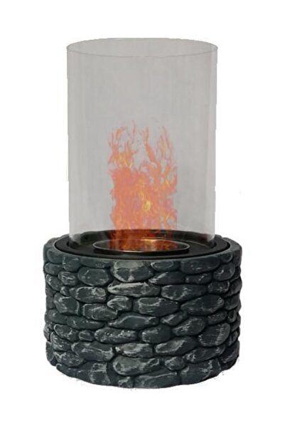 MumvemuM Siyah Ethanol Şömine Masa Tipi