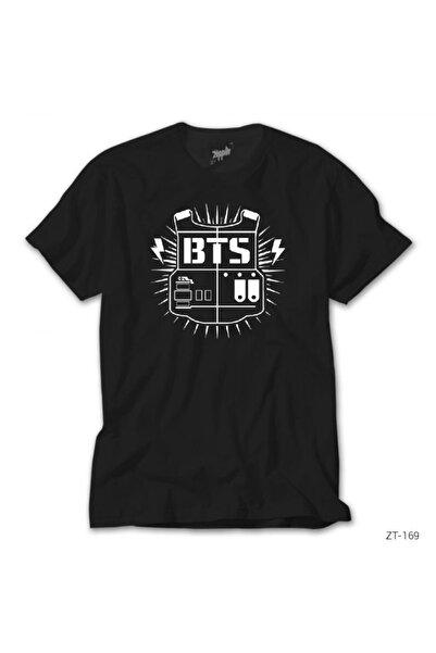 Z zepplin Tricou negru cu logo Bts Sheild