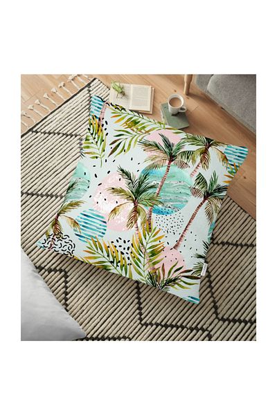 Realhomes Pernă Decorativă Livense Palm Drawing - 70 X 70 cm