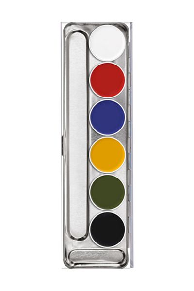 Kryolan Supracolor ® 6 Color Palette - 01007 A
