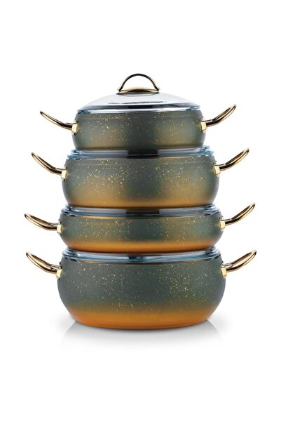 Schafer Tencere Setı Granit 8 Prc Jupıter Yesıl