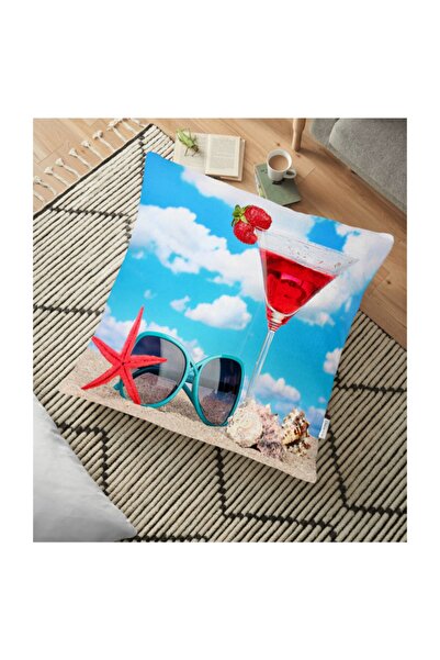 Realhomes Beach and Summer Themed Modern Design Decorative Floor Cushion 70 X...