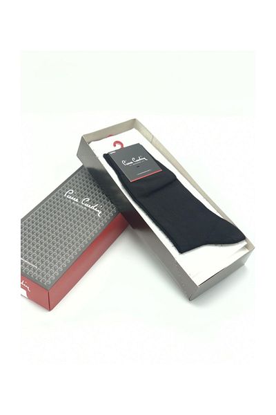 Pierre Cardin Мъжки плоски бамбукови чорапи 800, черни, 6 чифта