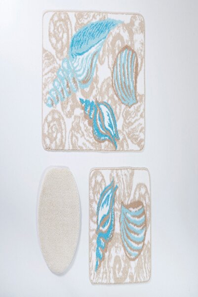VONALDI HOME Mussel 3'lü Banyo Paspası