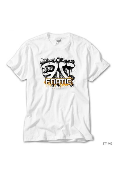 Z zepplin Λευκό μπλουζάκι με λογότυπο Fnatic Splash