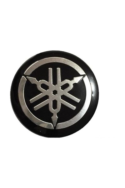 Knmaster Round Yamaha Logo Aluminum Sticker Label