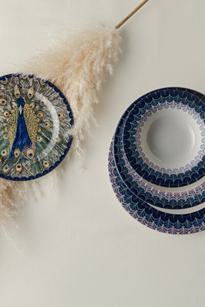 Emsan Tavus Kuşu 24 Parça 6 Kişilik Yemek Takımı