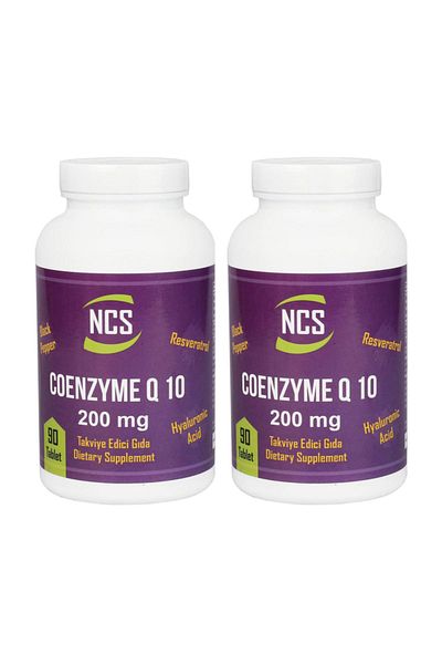 NCS Coenzyme Q-10 200 mg 90 Tablets X 2 Pieces