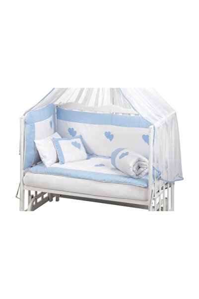 Babycom 50x90 Uyku Seti - Mavi Kalpli