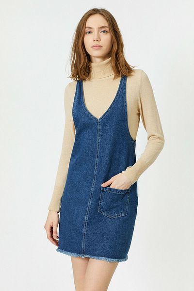 Koton Blauer Overall für Damen 0YAK87026MD