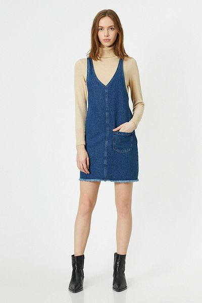 Koton Blauer Overall für Damen 0YAK87026MD