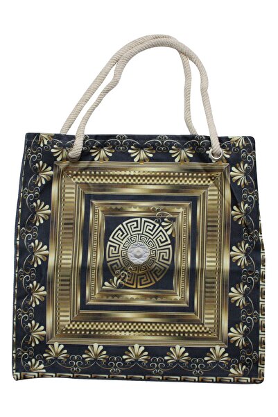 4KF Πολύχρωμη γυναικεία τσάντα παραλίας 857000001770