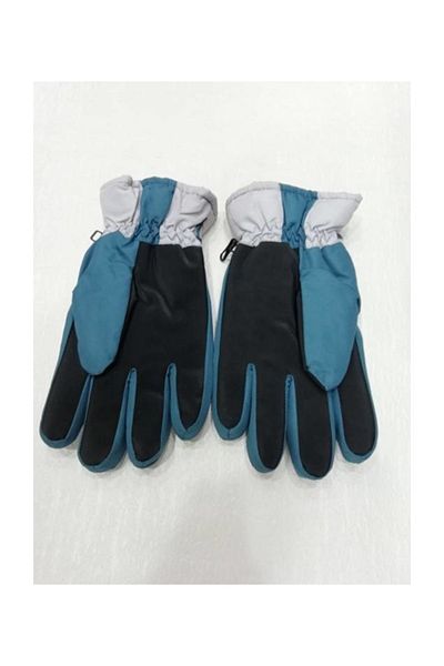 Suyutti ARICI STORE WATERPROOF FLAT MODEL BLACK COLOR MEN'S SNOW GLOVES