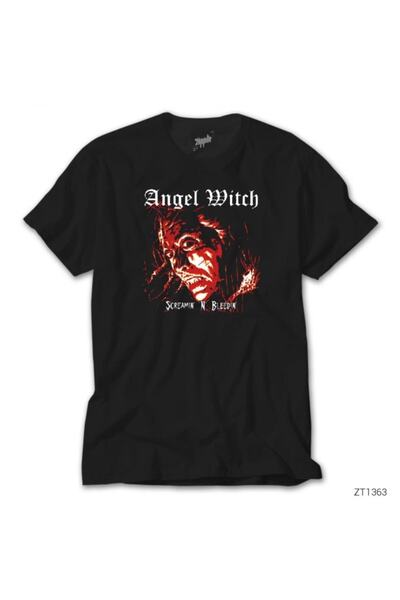 Z zepplin Μαύρο T-Shirt Angel Witch Screamin