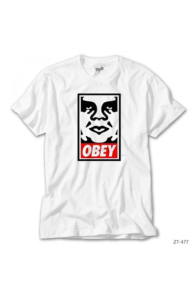 Z zepplin Obey White T-Shirt