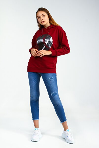 Collezione Kadın Bordo Sweatshirt Lappen UCB150575A15