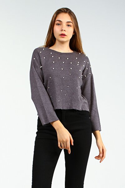 Collezione Kadın Antrasit Kazak Paloyd UCB191034A04