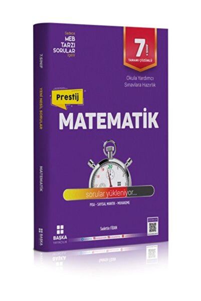 Başka Yayıncılık Başka Yayıncılık 7. Sınıf Matematik Prestij Yeni Nesil Soru Bankası