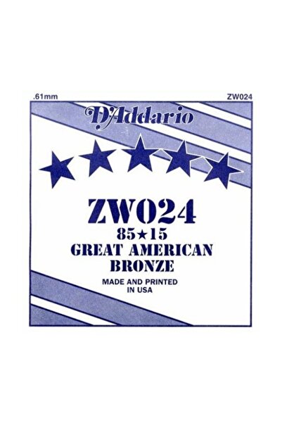 Daddario D'addario Zw024 Tek Akustik Gitar Teli (24)