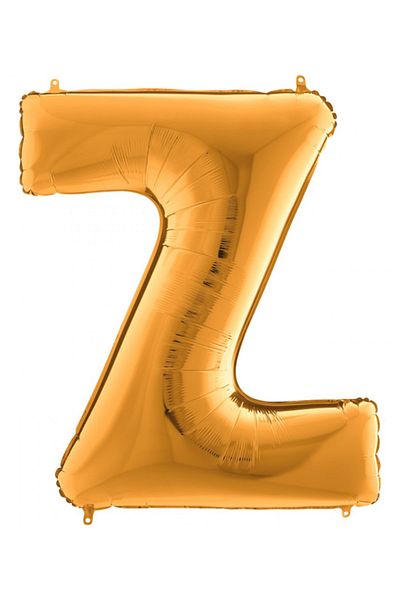 Big Party Z Letter Gold Foil Balloon 102 cm