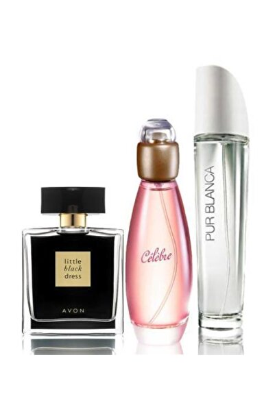 AVON Little Black Dress 50 Ml Bayan Edp+ Celebre 50 Ml Bayan Edt+ Purblanca 5...
