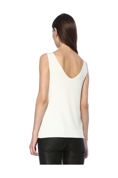 BASIC&CO الأمل بلوزة بيضاء Strappy