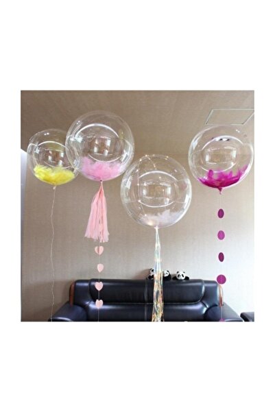 Happyland 24 Inç Jumbo Boy Şeffaf Balon (160 Cm Çevresi)