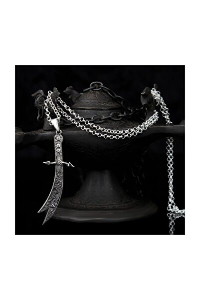 Tesbihsepetim Zülfikar Model 925 Ayar Gümüş Erkek Kolye