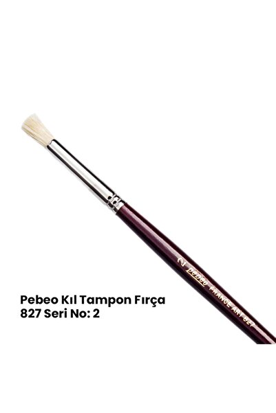 Pebeo 827/2 Beyaz Kıl Tampon Fırçası