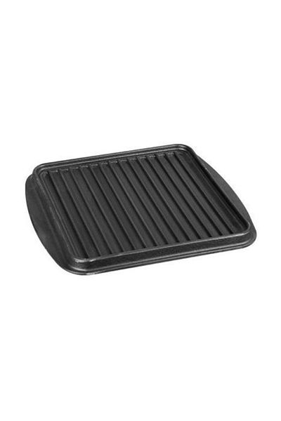 Sürel 25x26 cm Black Matte Enamel Grill Griddle Pan