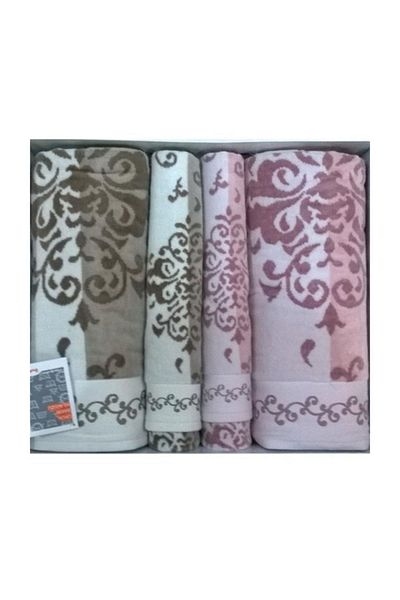 Özdilek Emily 50x90cm Βελούδινη Πετσέτα Καφέ