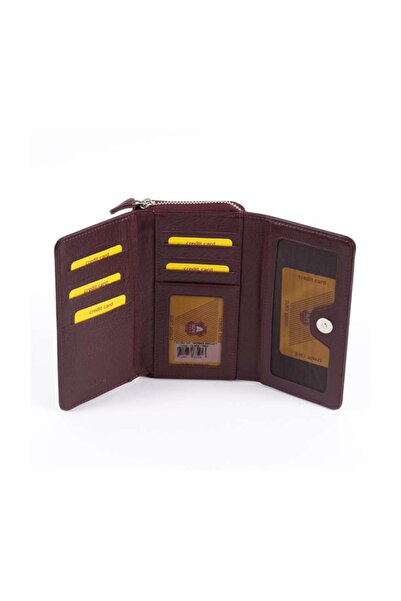 ALPE Deri Kadın Cüzdanı - Bordo