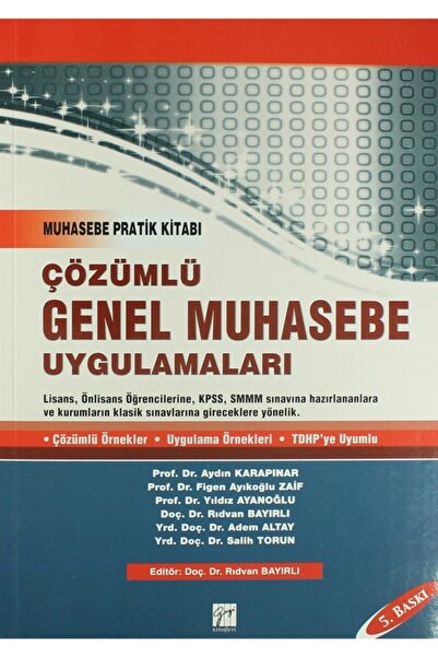 Gazi Kitabevi Çözümlü Genel Muhasebe Uygulamaları