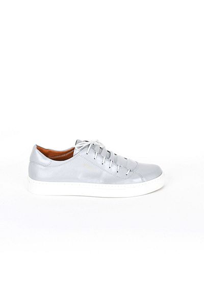 NOOSY Γυναικείο Sneaker από Γνήσιο Δερμάτινο Ανοιχτό Γκρι