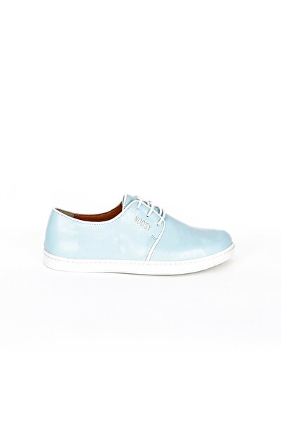 NOOSY Genuine Leather Light Blue Women's Sneakers