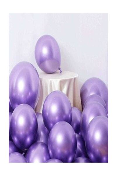 Gemar 100 de bucăți baloane metalice culoare violet 10 inc
