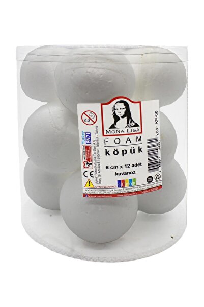Südor Kp-06 Strafor Köpük Top 6 Cm 12 Adet