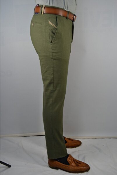 Bomonti Ανδρικό βαμβακερό παντελόνι με γαρνιρισμένη πλαϊνή τσέπη