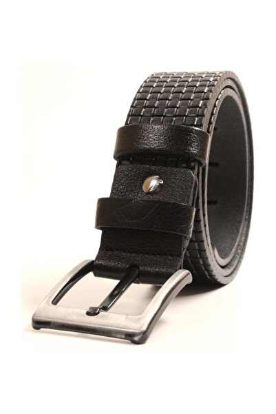Livize حزام دينم رجالي من جلد الجاموس 100% مقاس 4.5 سم