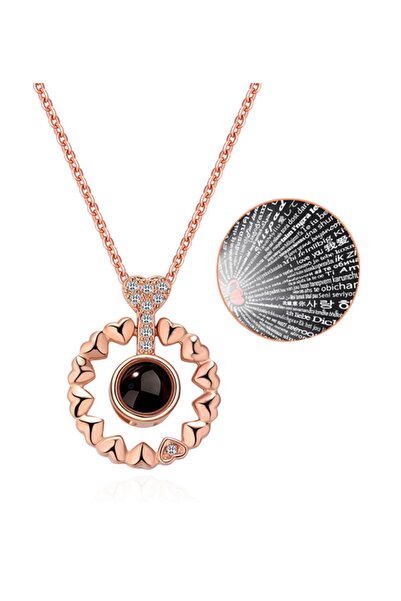 Yaşayan Kolyeler 100 Dilde Seni Seviyorum Kolyesi Ykl3