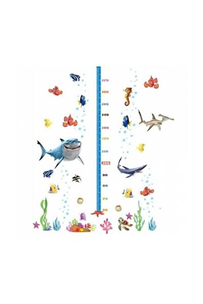 cosy home gift Developmental Height Meter Cute Ocean Fish Lost Fish Memo Chil...