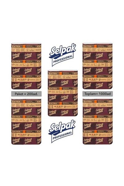Selpak Z-Fold Dispenser Pull-away Towels 200 x 5 Pack