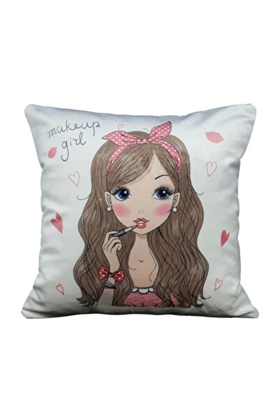 Mrs.Gugar غطاء وسادة رمي - أداة مستحضرات التجميل المفضلة للفتيات