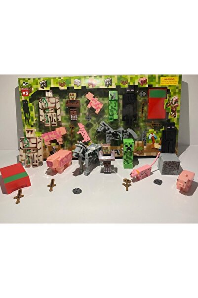 MINECRAFT 15 Parça Oyuncak Figür Seti W518