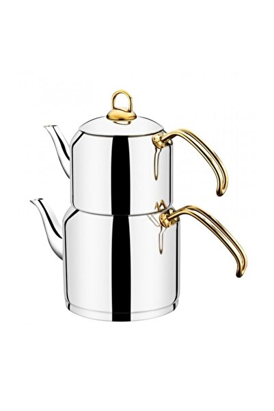 SILA Truva Gold Demlik Çaydanlık Takımı Çeyiz Seti 2 Litre