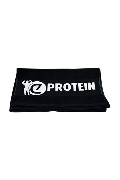 Eprotein Athlete Training Towel: 100% Cotton Black-white