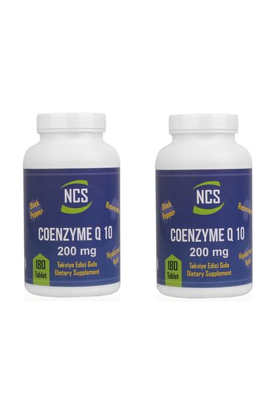 NCS Coenzyme Q-10 Hyaluronic Acid Resveratrol Piper Nigrum 180 Tablet 2 Boxes 360 Tablets
